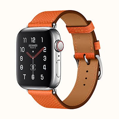 Hermès Apple Watch Single Tour 40 mm Epsom Feu Band - The Lux Group