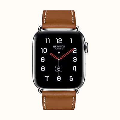 Hermès Series 5 Apple Watch Single Tour 44 mm Fauve Deployment - The ...