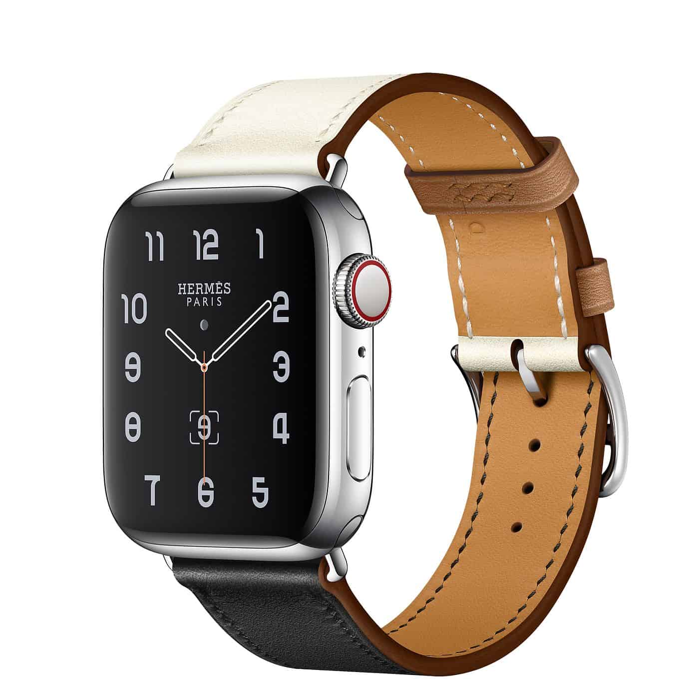 Hermès Series 5 Apple Watch Noir Blanc Gold Single Tour 40 mm - The Lux ...