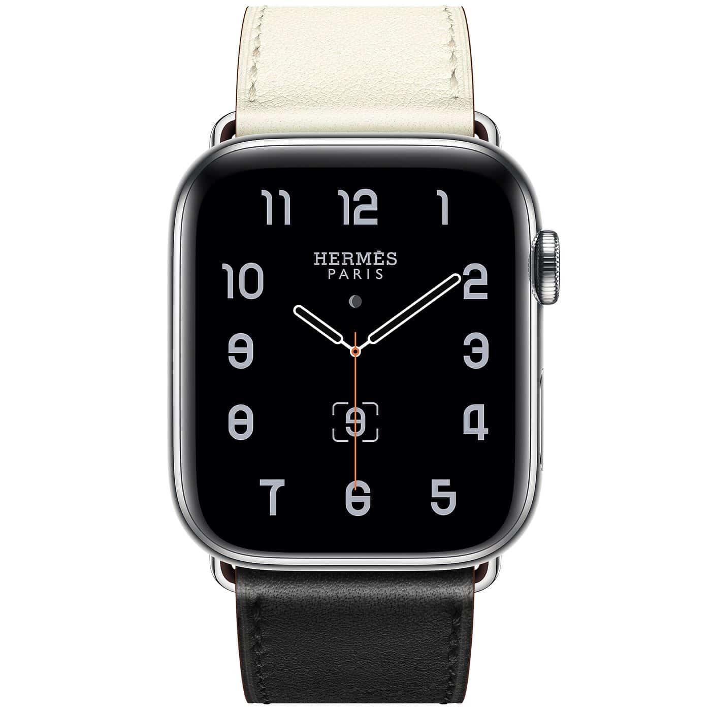 Hermès Series 5 Apple Watch Noir Blanc Gold Single Tour 44 mm