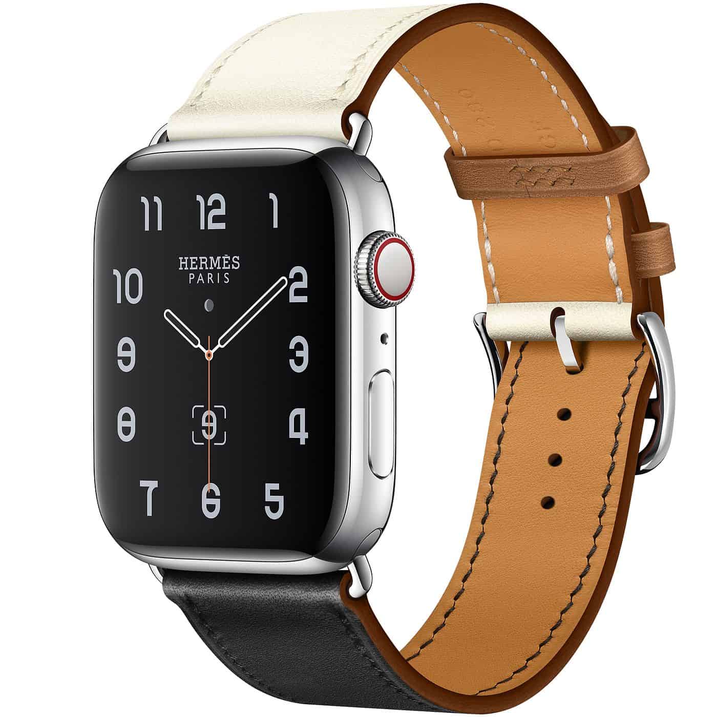 Hermès Series 5 Apple Watch Noir Blanc Gold Single Tour 44 mm - The Lux ...