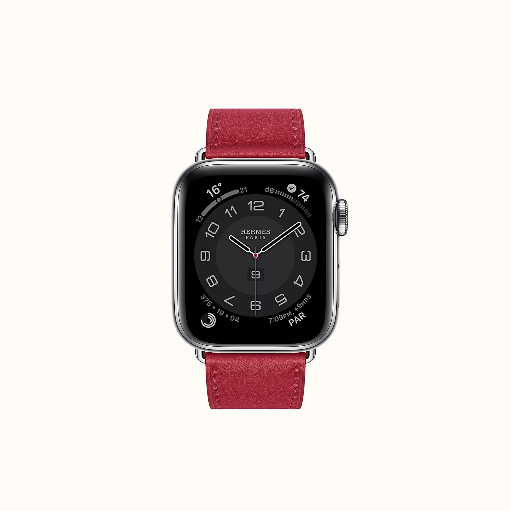 Handdn Red Calfskin Apple Watch Band