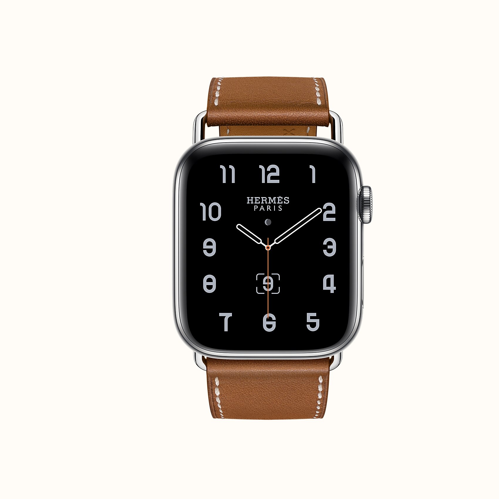 Hermès Apple Watch Series 7 with Single Tour 45 mm Attelage band