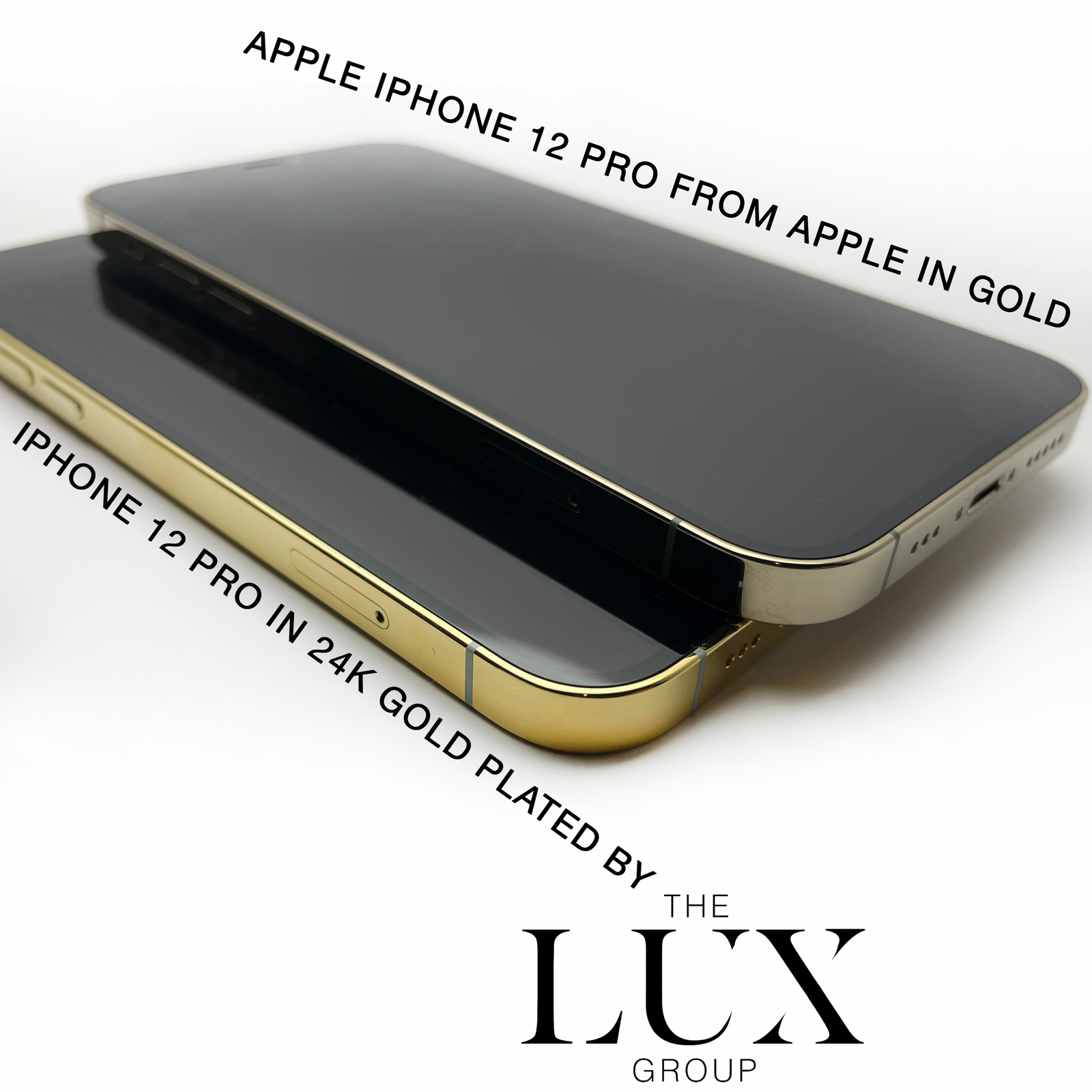 Custom Apple iPhone 12 Pro Max - 512GB - 24K Gold Plated