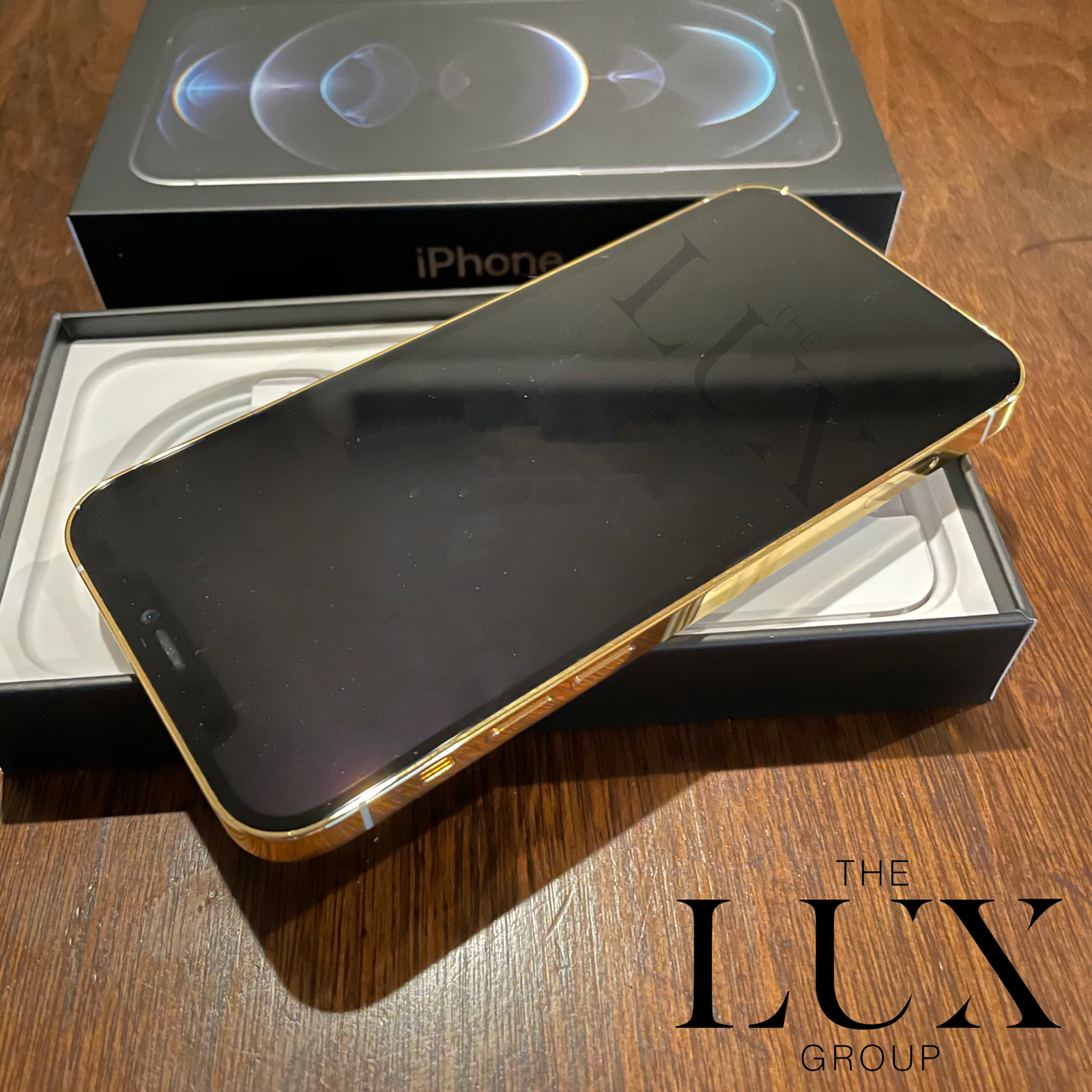 Custom Apple iPhone 12 Pro Max - 512GB - 24K Gold Plated - The Lux Group