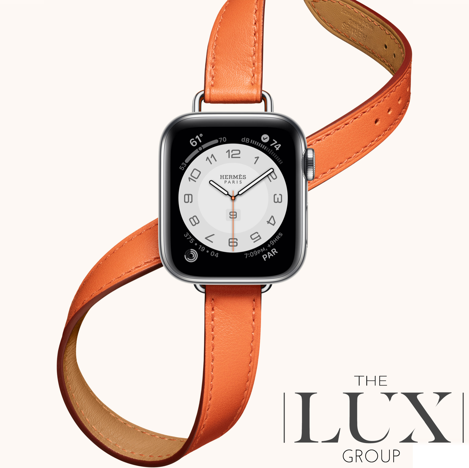 Hermès Apple Watch Double Tour 40 Mm Attelage Orange Band The Lux Group