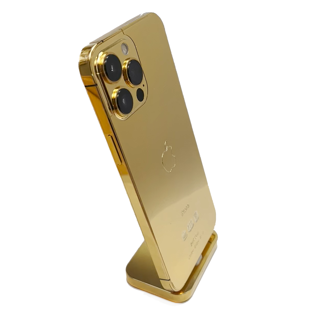 Custom Apple iPhone 14 Pro Max 1TB 24K Gold Plated - The Lux Group