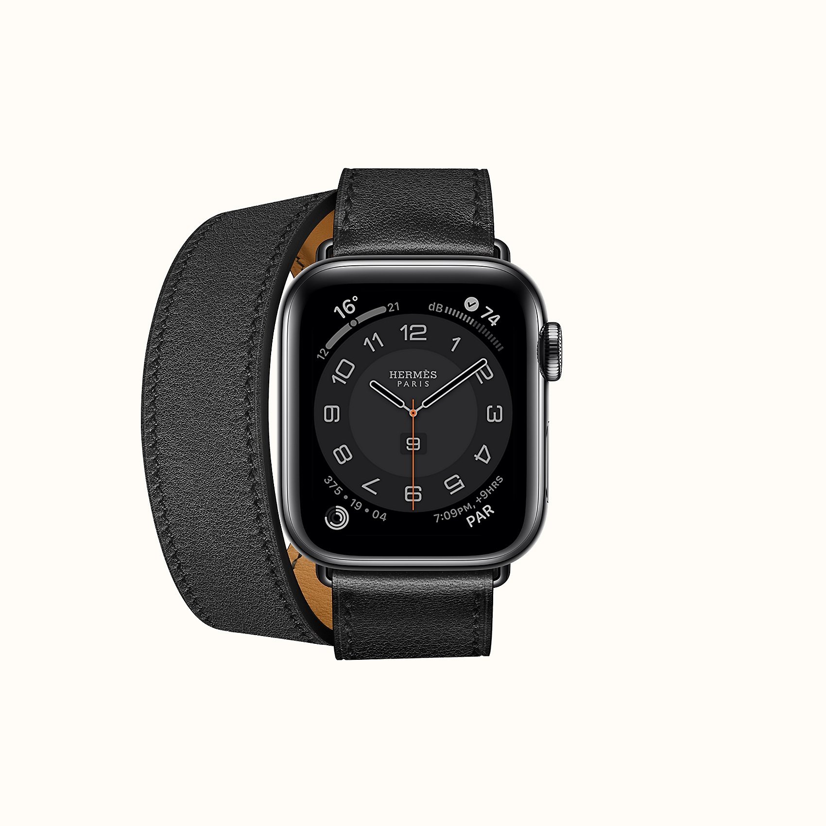 Apple Watch Hermes Double Tour 40 mm Noir Space Black Band - The 