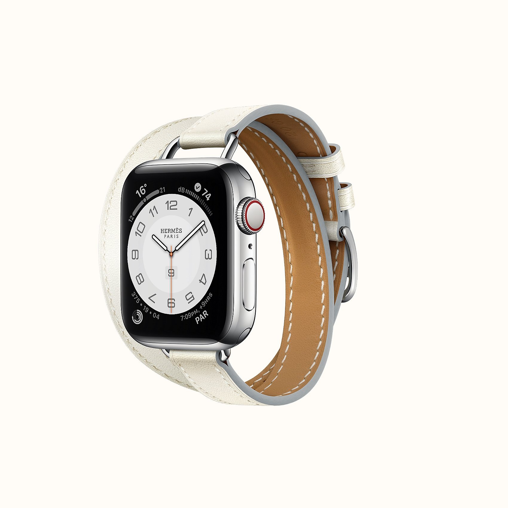 Apple Watch Hermes Series 6 Double Tour 40 mm Attelage White