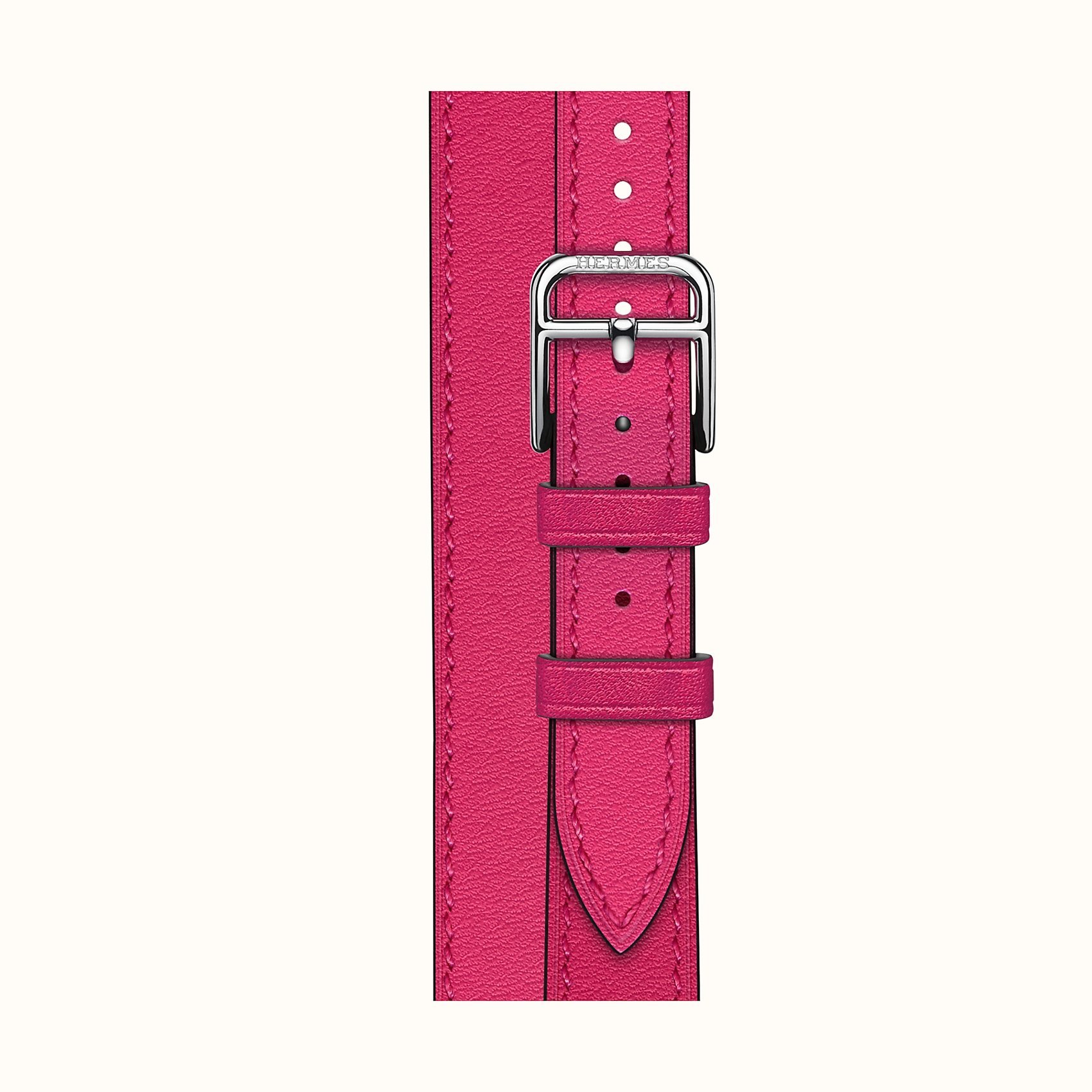 Band Apple Watch Hermes Double Tour 40 mm Attelage Pink - The Lux 