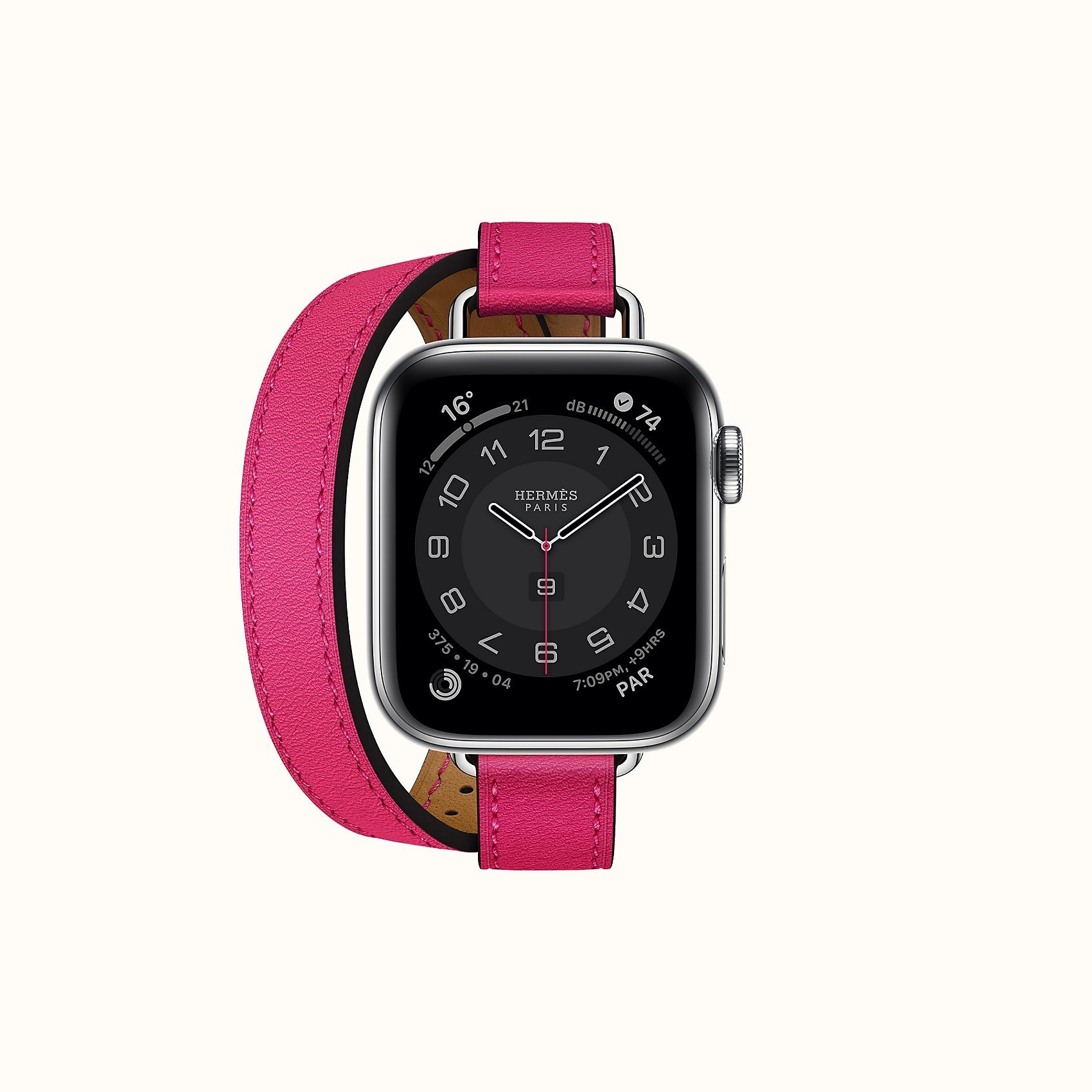 Band Apple Watch Hermes Double Tour 40 mm Attelage Pink