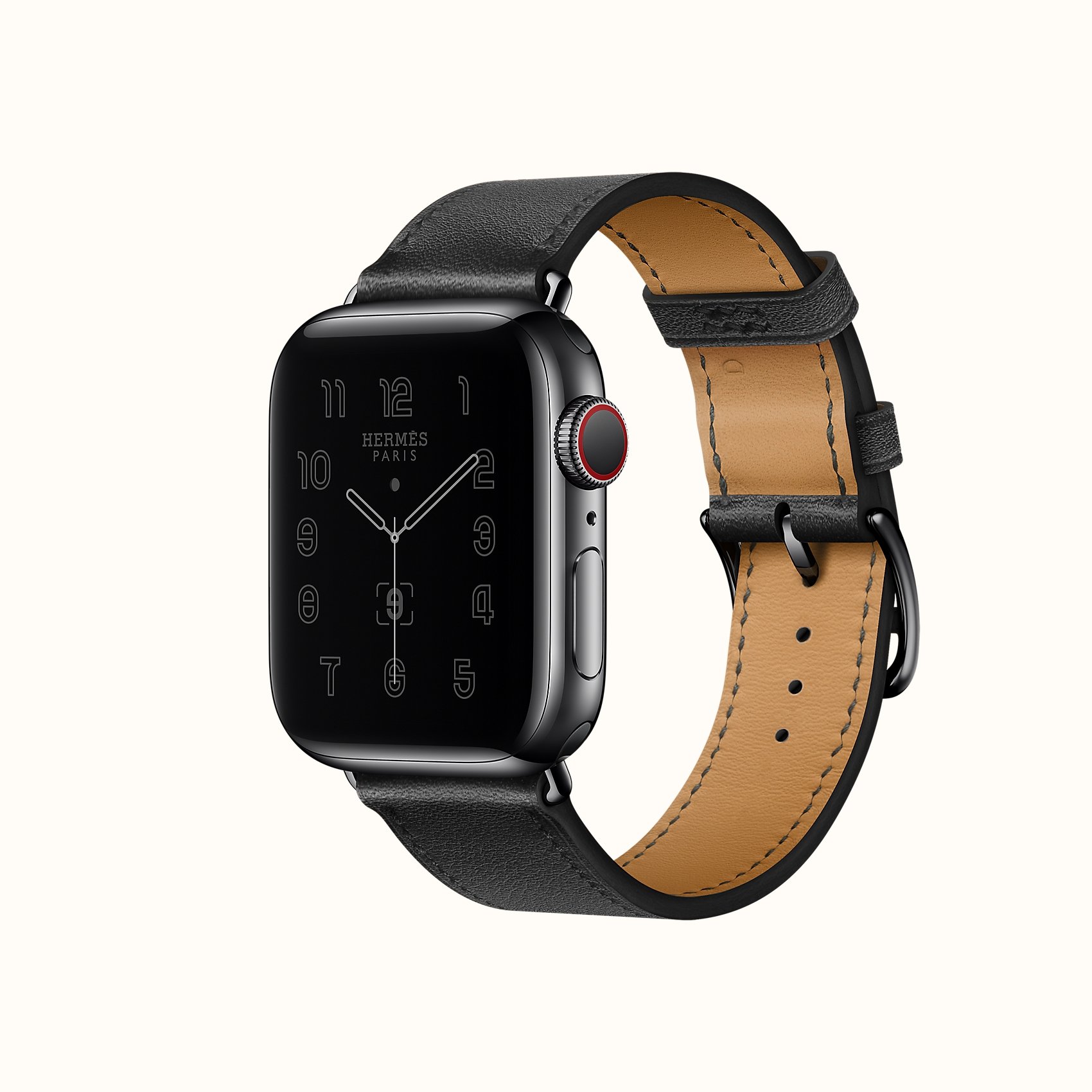 Space Black Series 6 case & Band Apple Watch Hermes Single Tour 40 mm