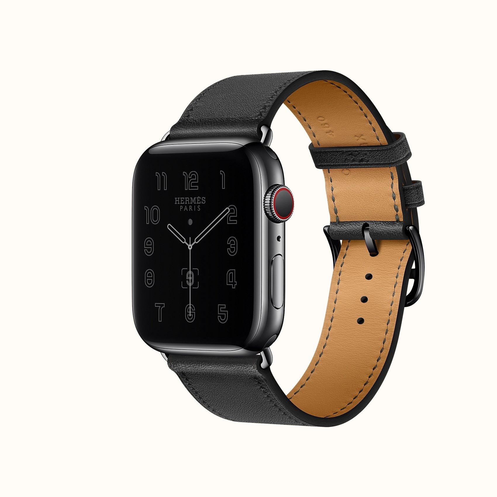 Space Black Series 6 case & Band Apple Watch Hermes Single Tour 44 mm