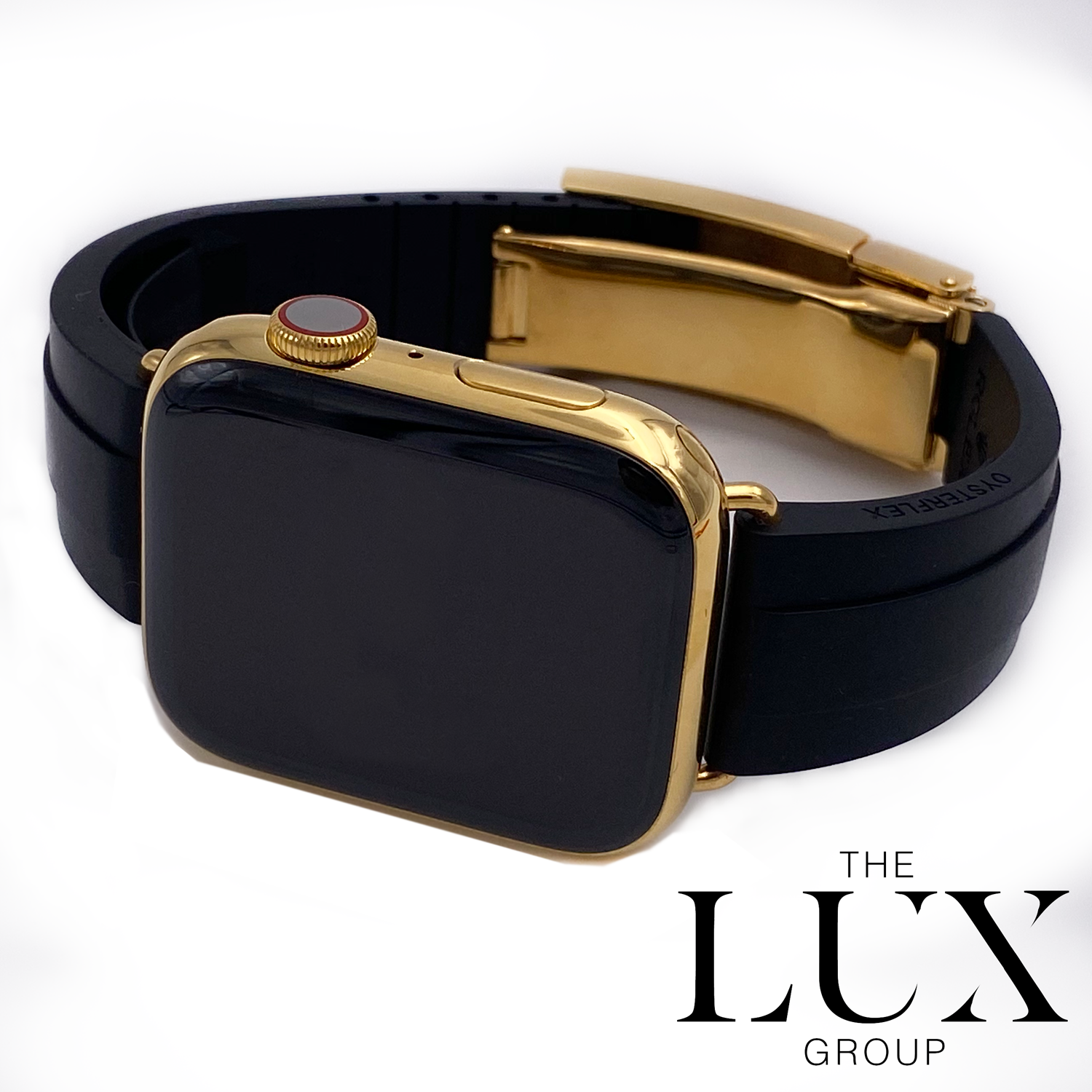 Series 7 Watch with 24K Black Rolex Oysterflex - The Lux Group