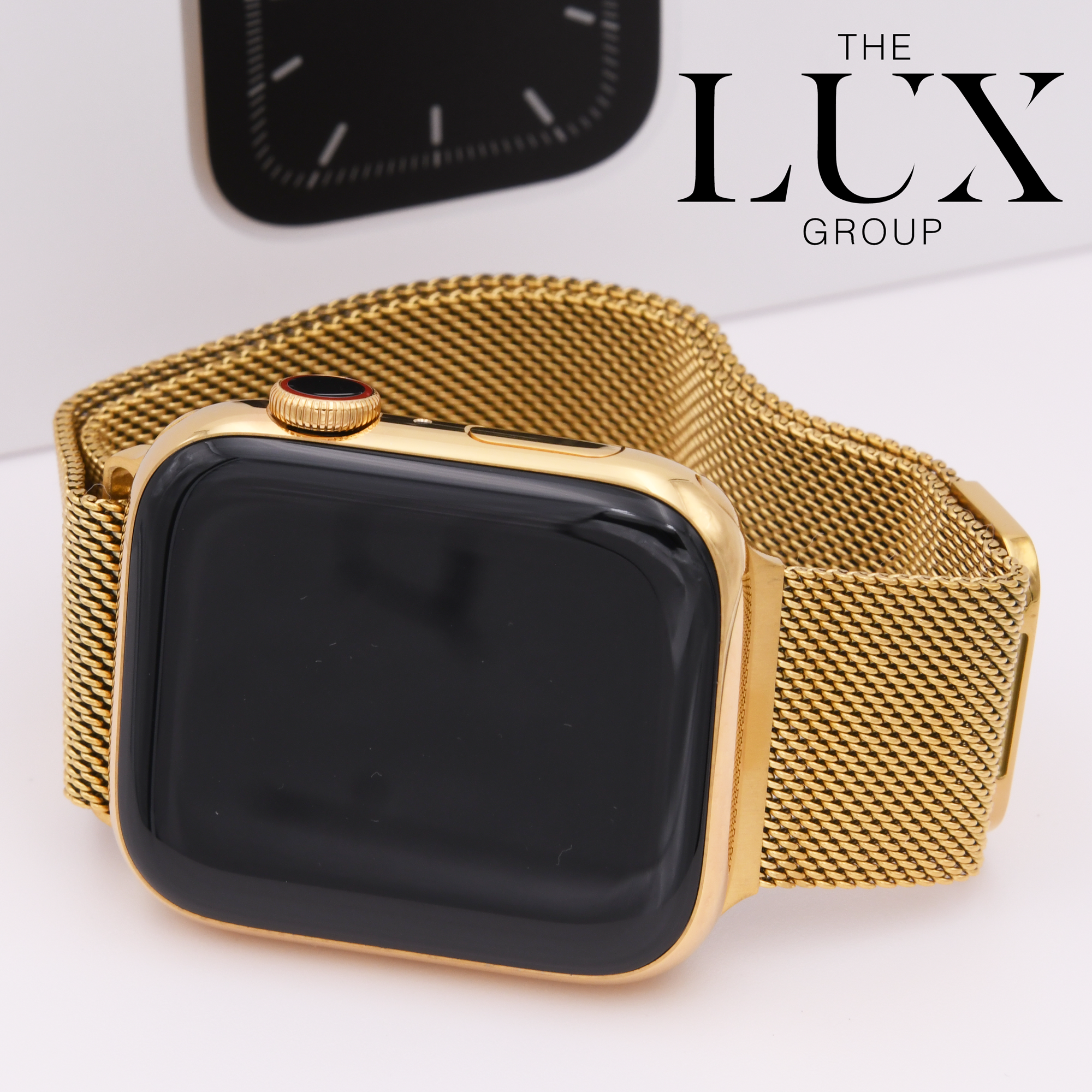 Series Apple Watch with 24K Gold Plated Milanese Band The Lux Group