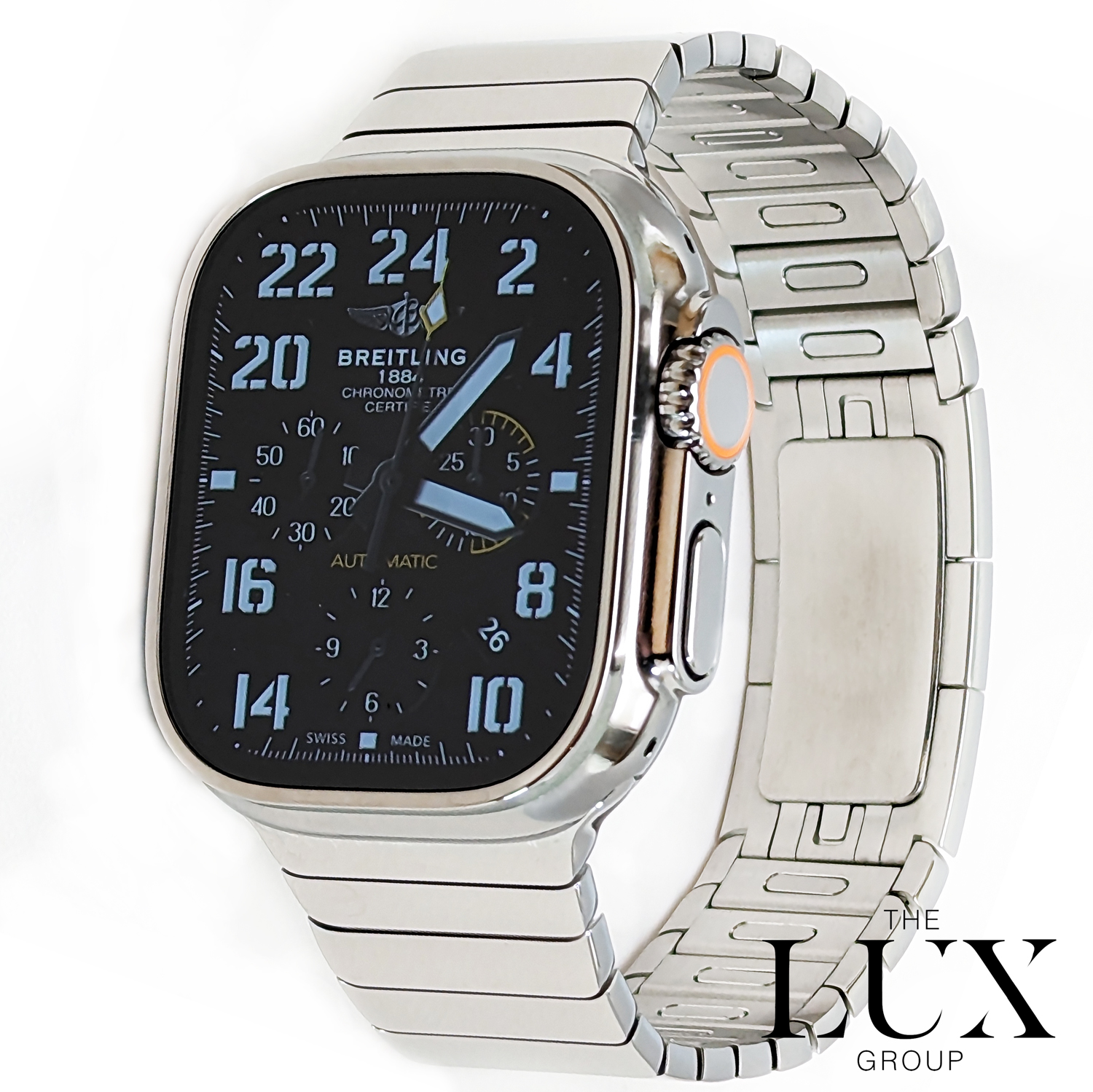 Polished Apple Watch Ultra 49mm with Polished Band - The Lux Group