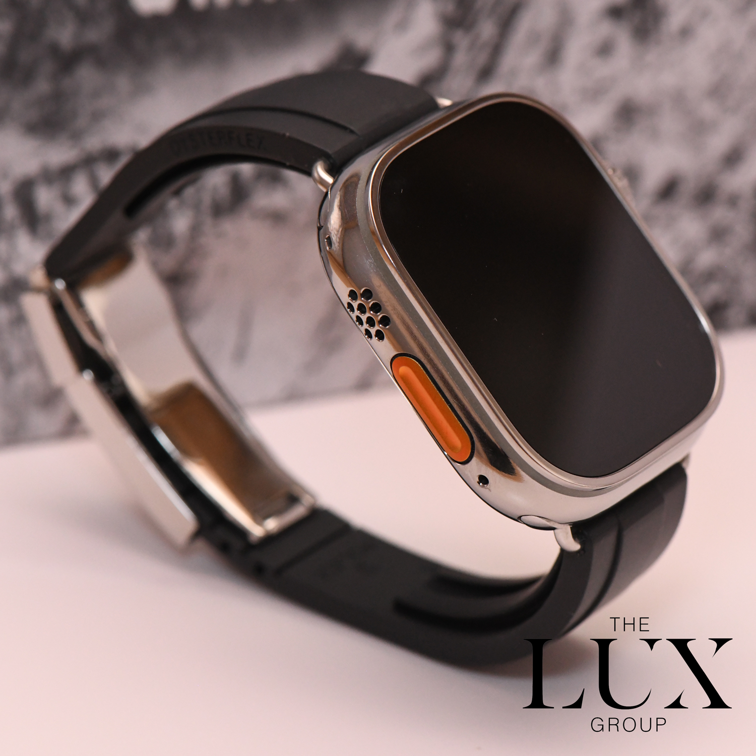 Apple Watch Ultra 2 49mm Polished with Rolex Deployment - The Lux