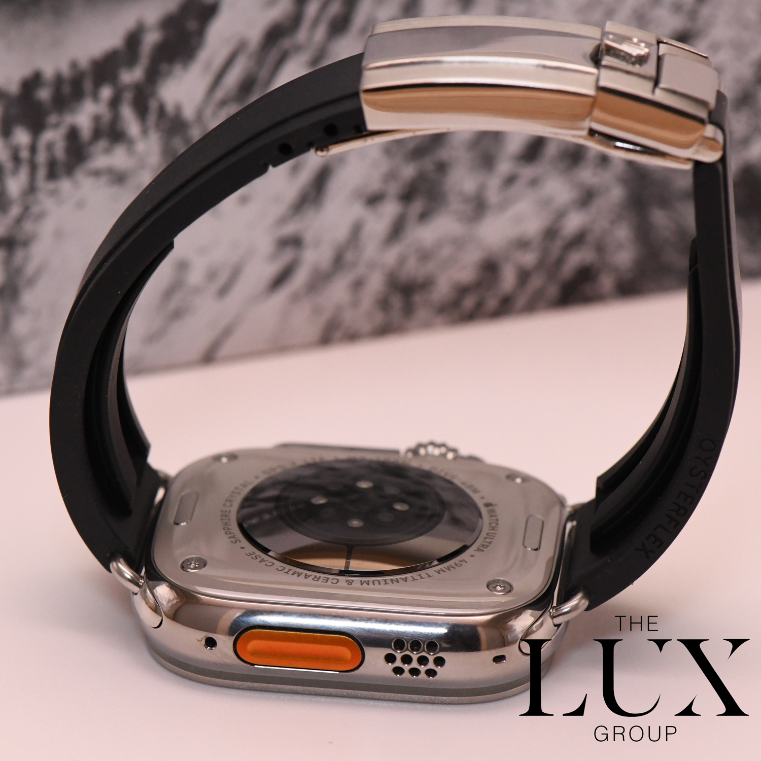 49mm Apple Watch Ultra 2 Titanium Diamond Polished with Rolex