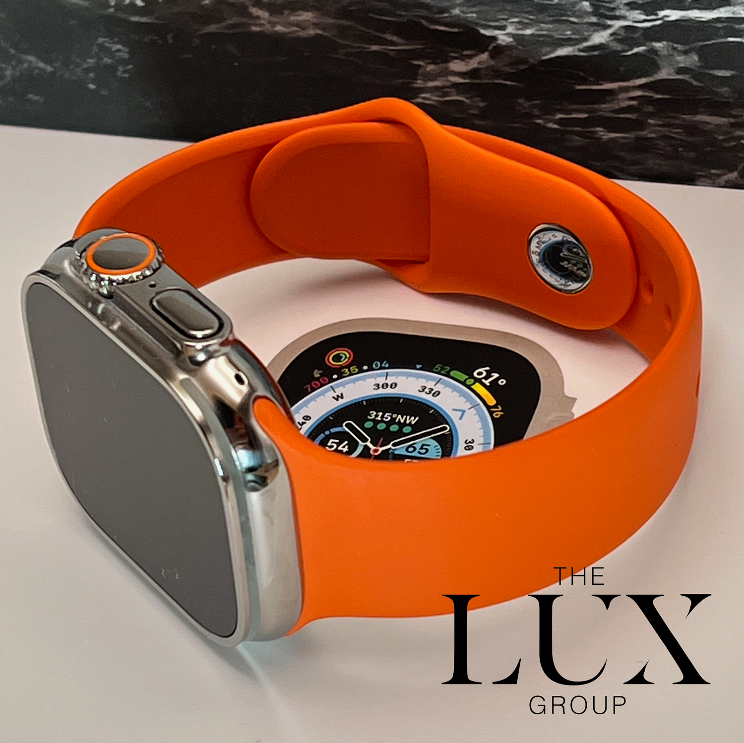 Orange apple shop watch band