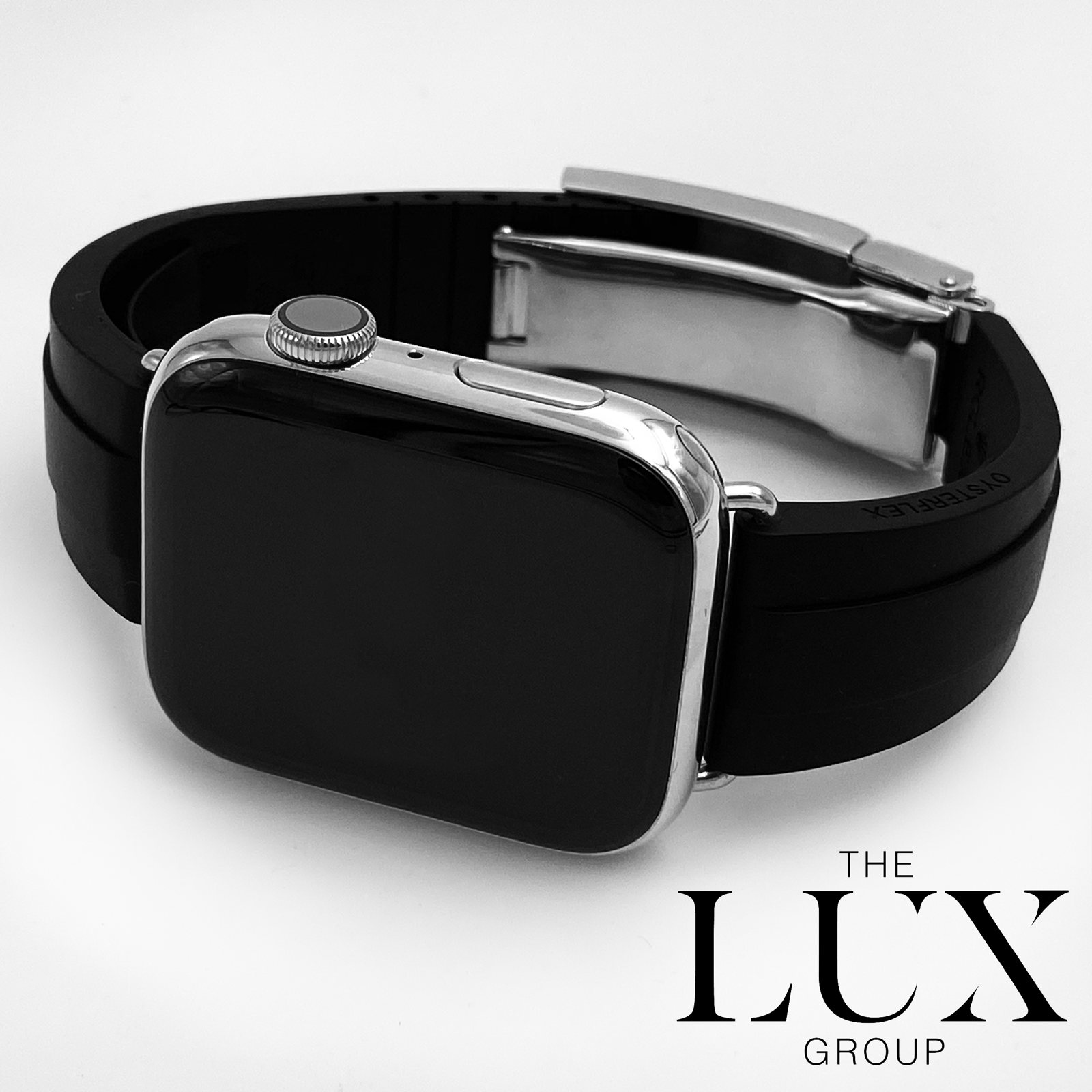 45mm Series 8 Apple Watch with Silver Rolex Deployment - The Lux Group